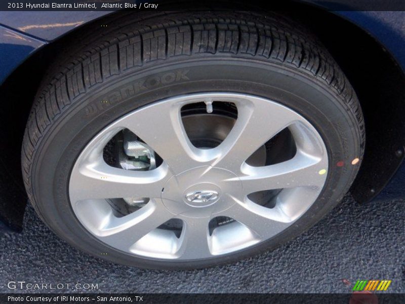 Atlantic Blue / Gray 2013 Hyundai Elantra Limited