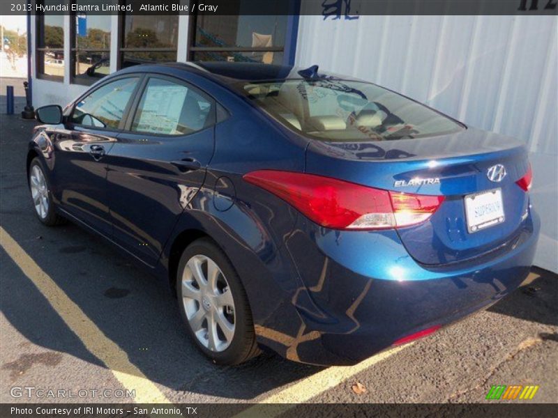 Atlantic Blue / Gray 2013 Hyundai Elantra Limited