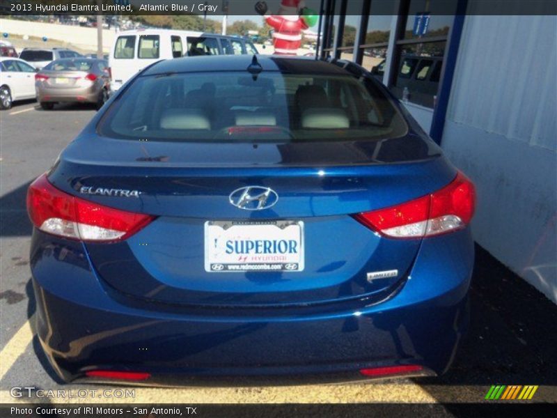 Atlantic Blue / Gray 2013 Hyundai Elantra Limited