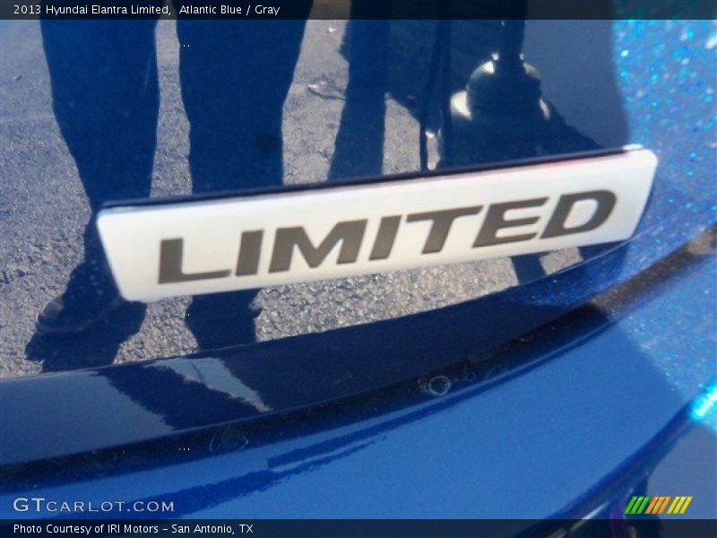 Atlantic Blue / Gray 2013 Hyundai Elantra Limited