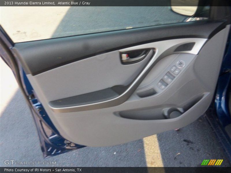 Atlantic Blue / Gray 2013 Hyundai Elantra Limited