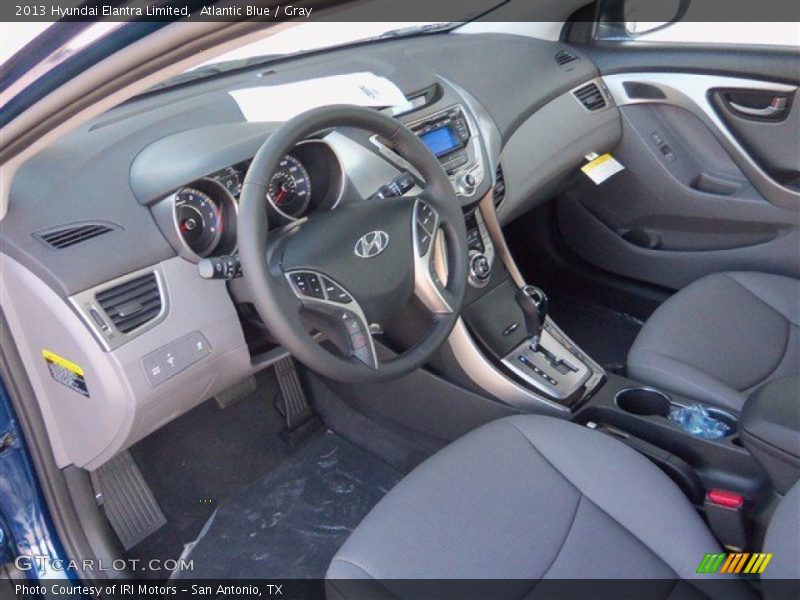 Atlantic Blue / Gray 2013 Hyundai Elantra Limited