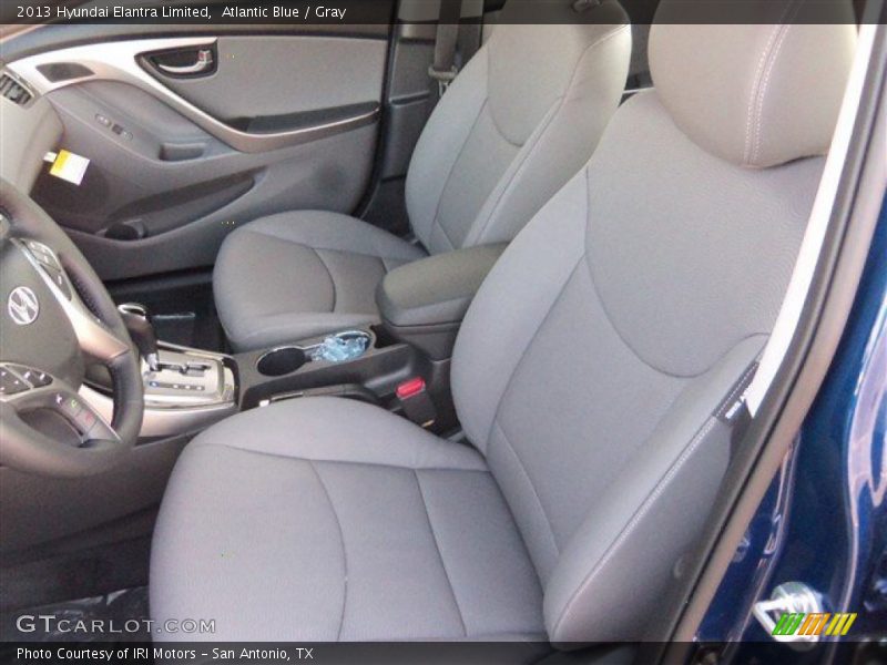 Atlantic Blue / Gray 2013 Hyundai Elantra Limited