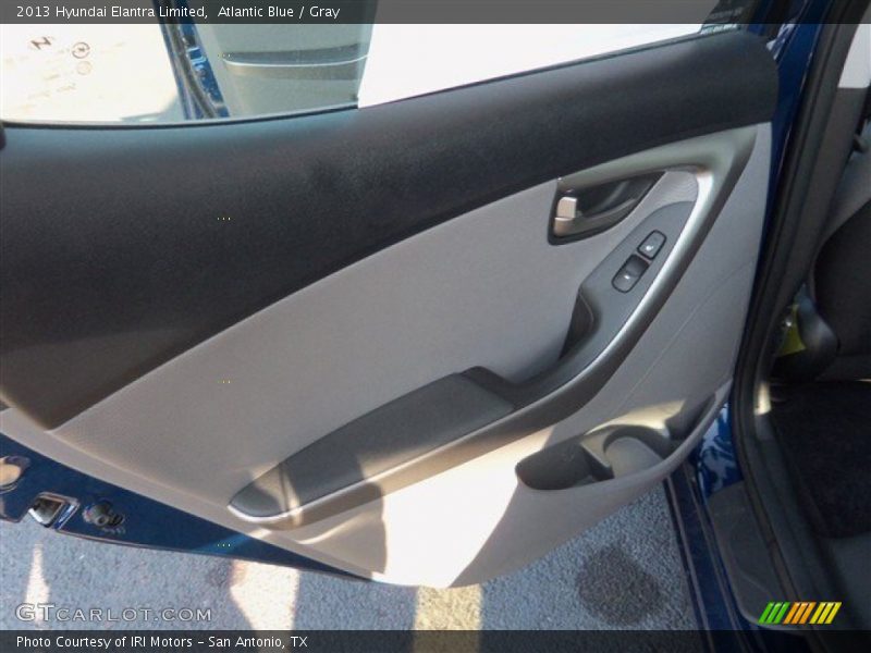 Atlantic Blue / Gray 2013 Hyundai Elantra Limited