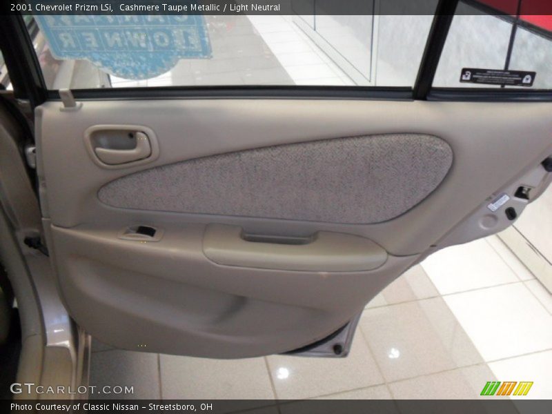 Door Panel of 2001 Prizm LSi