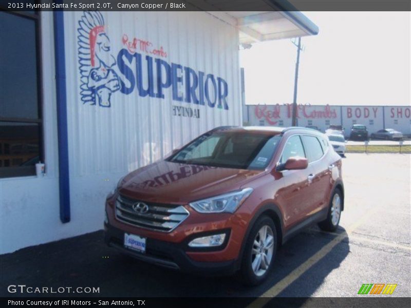 Canyon Copper / Black 2013 Hyundai Santa Fe Sport 2.0T