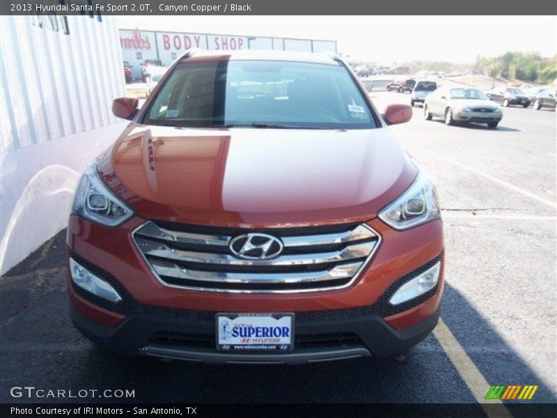 Canyon Copper / Black 2013 Hyundai Santa Fe Sport 2.0T