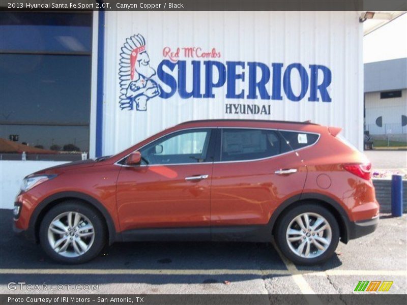 Canyon Copper / Black 2013 Hyundai Santa Fe Sport 2.0T