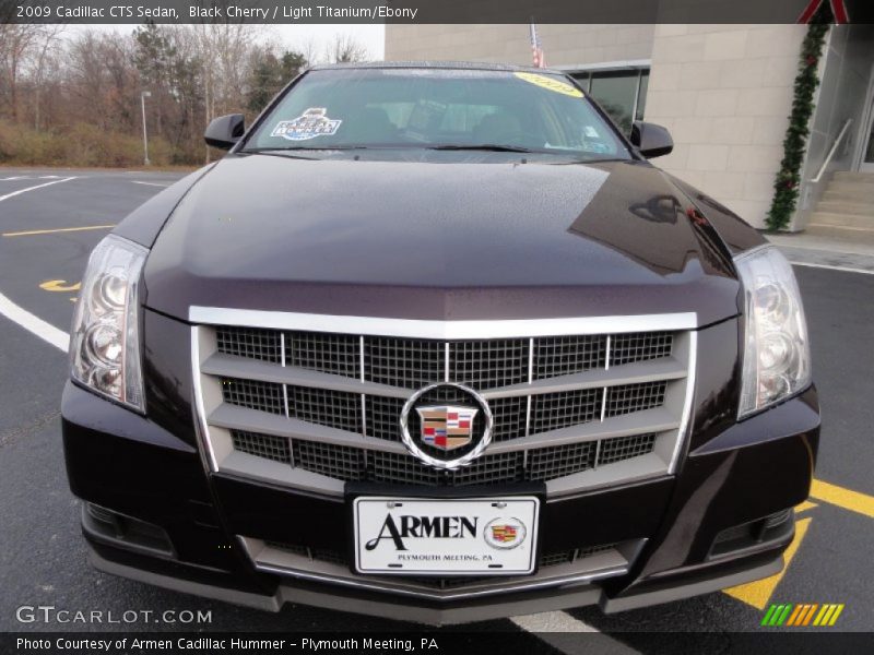 Black Cherry / Light Titanium/Ebony 2009 Cadillac CTS Sedan