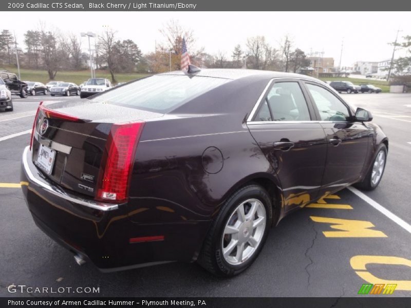 Black Cherry / Light Titanium/Ebony 2009 Cadillac CTS Sedan