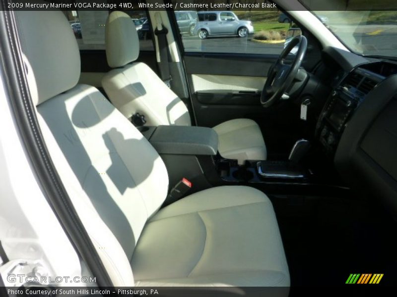 White Suede / Cashmere Leather/Charcoal Black 2009 Mercury Mariner VOGA Package 4WD