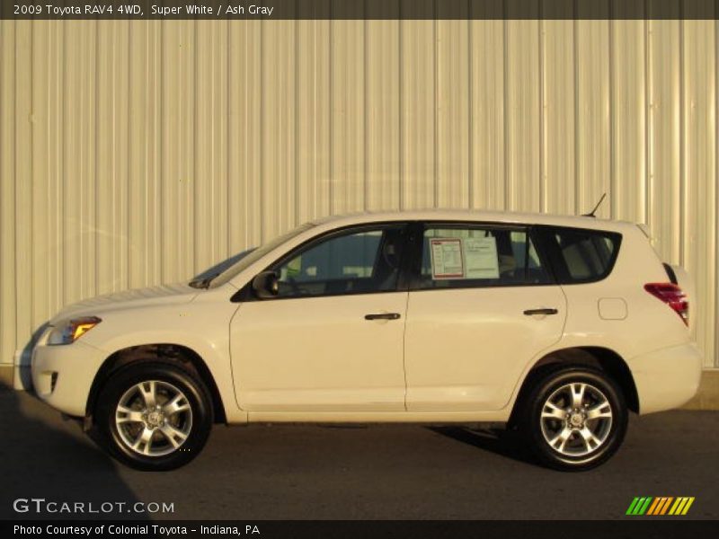 Super White / Ash Gray 2009 Toyota RAV4 4WD