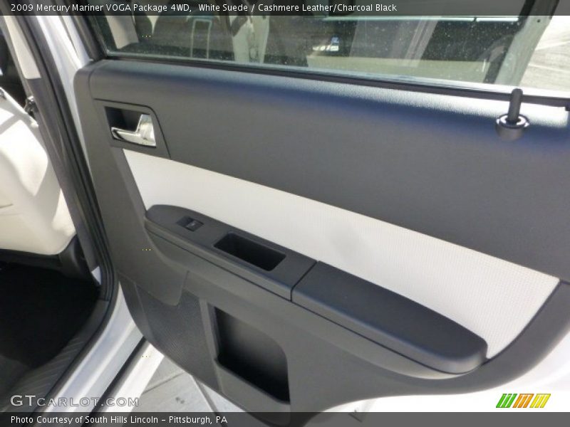 White Suede / Cashmere Leather/Charcoal Black 2009 Mercury Mariner VOGA Package 4WD