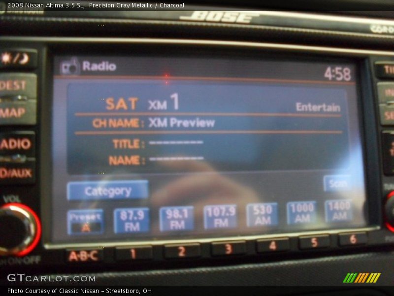 Precision Gray Metallic / Charcoal 2008 Nissan Altima 3.5 SL