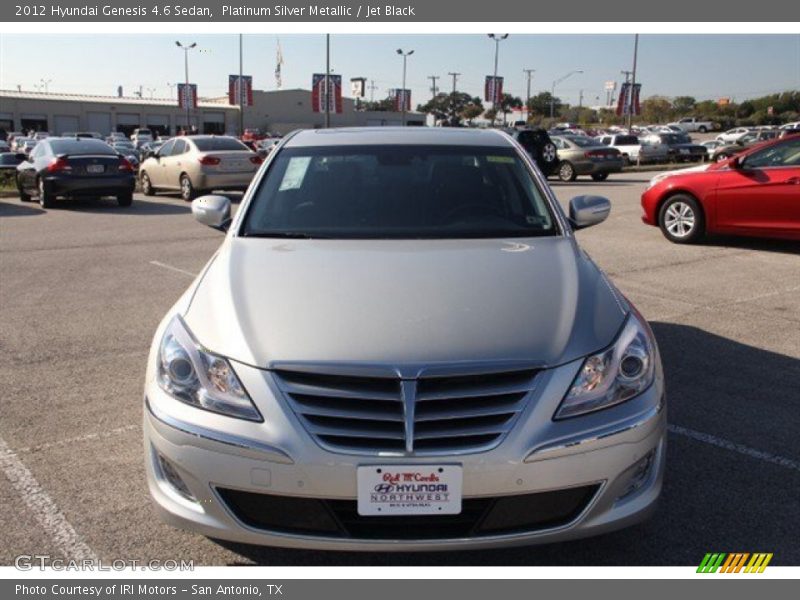 Platinum Silver Metallic / Jet Black 2012 Hyundai Genesis 4.6 Sedan
