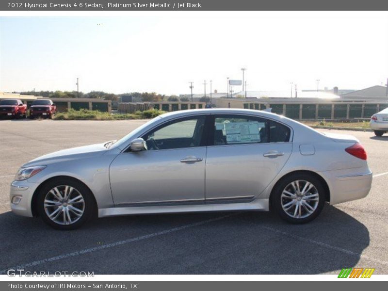 Platinum Silver Metallic / Jet Black 2012 Hyundai Genesis 4.6 Sedan