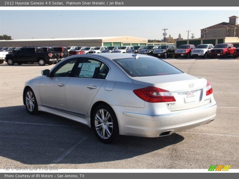 Platinum Silver Metallic / Jet Black 2012 Hyundai Genesis 4.6 Sedan