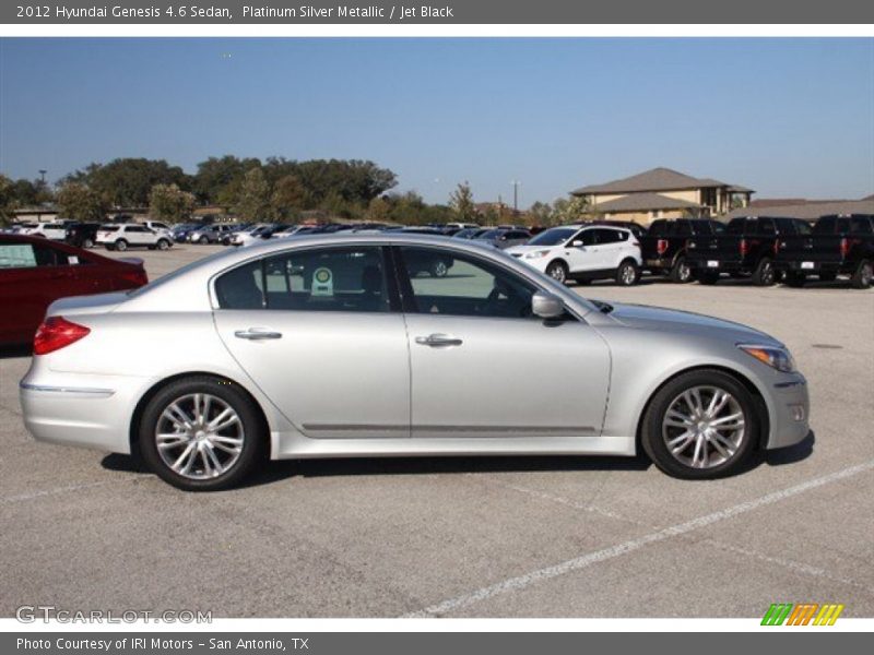 Platinum Silver Metallic / Jet Black 2012 Hyundai Genesis 4.6 Sedan