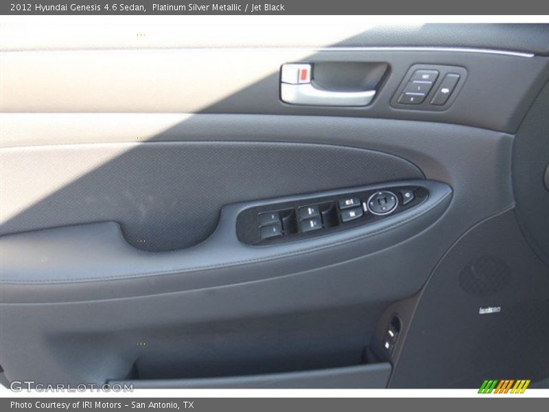 Platinum Silver Metallic / Jet Black 2012 Hyundai Genesis 4.6 Sedan