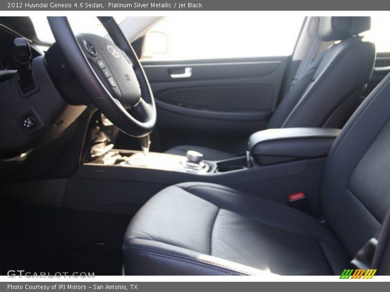 Platinum Silver Metallic / Jet Black 2012 Hyundai Genesis 4.6 Sedan