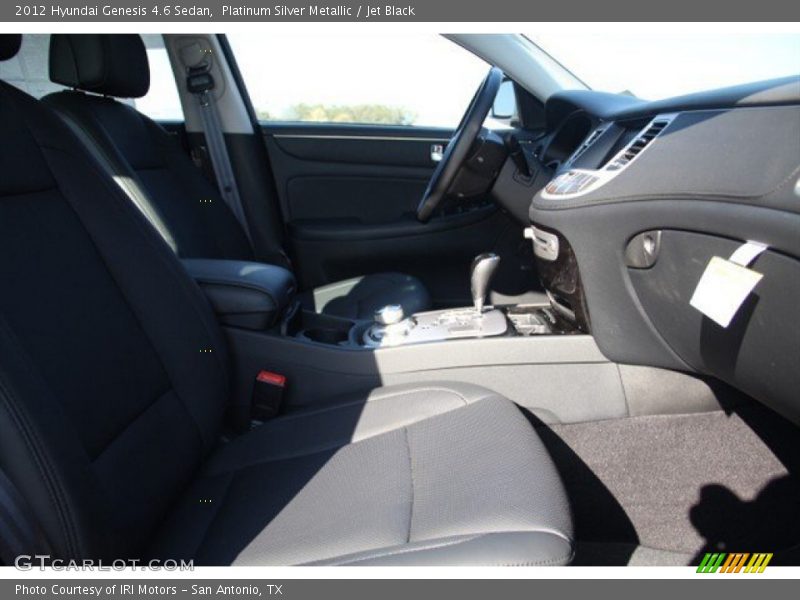 Platinum Silver Metallic / Jet Black 2012 Hyundai Genesis 4.6 Sedan