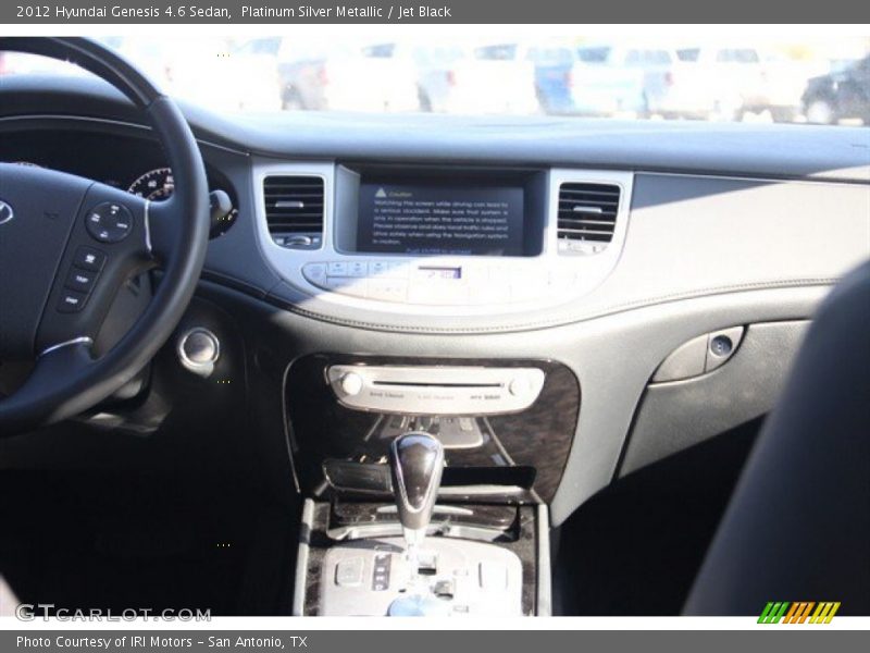Platinum Silver Metallic / Jet Black 2012 Hyundai Genesis 4.6 Sedan