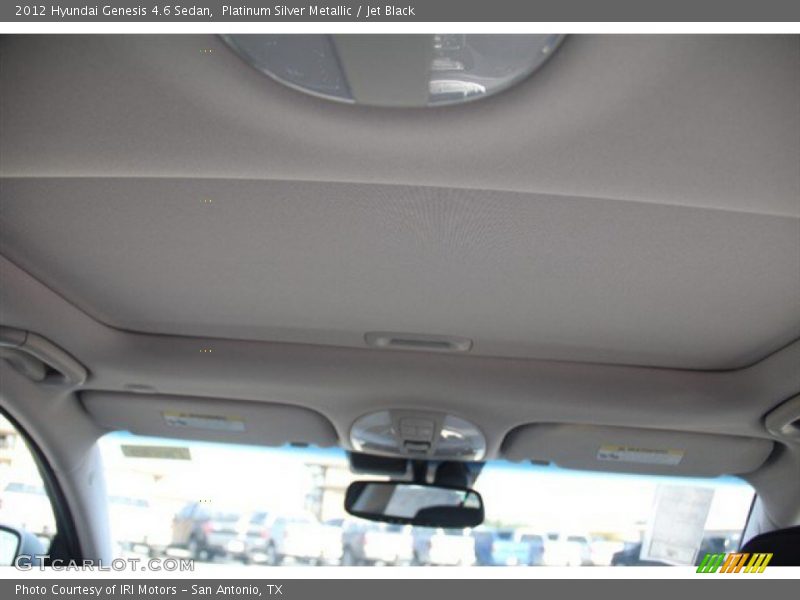 Platinum Silver Metallic / Jet Black 2012 Hyundai Genesis 4.6 Sedan