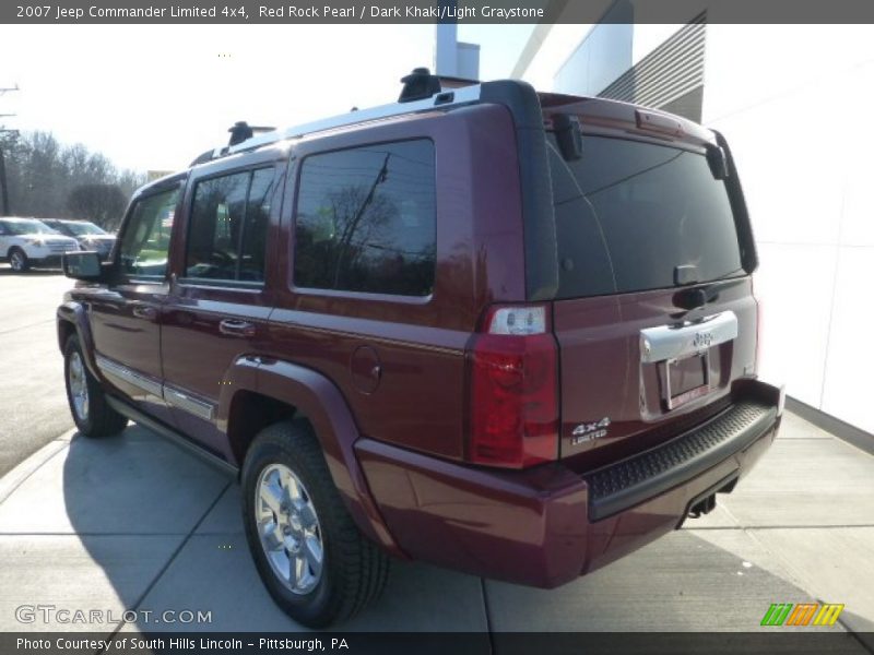 Red Rock Pearl / Dark Khaki/Light Graystone 2007 Jeep Commander Limited 4x4