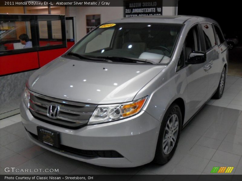 Alabaster Silver Metallic / Gray 2011 Honda Odyssey EX-L