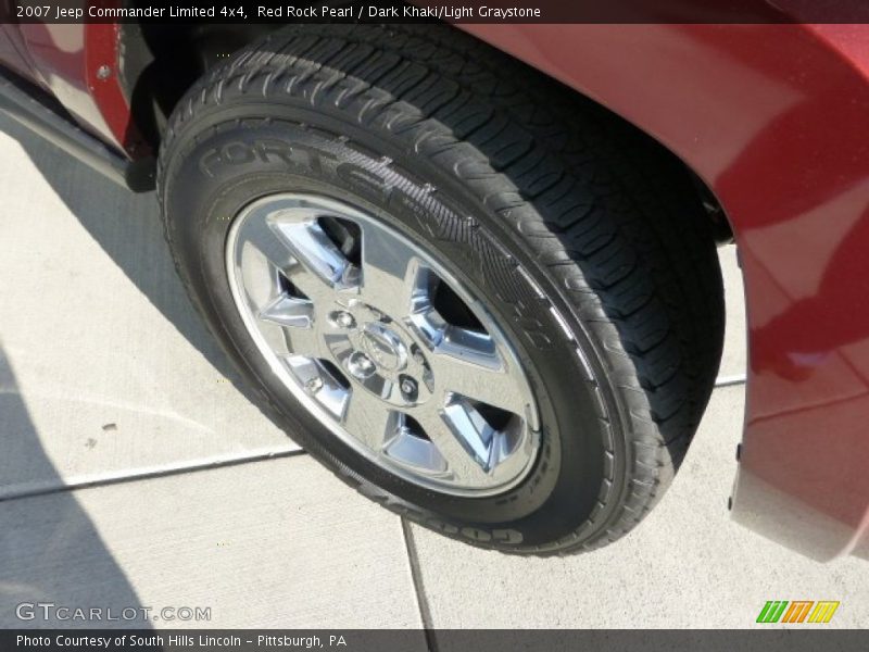 Red Rock Pearl / Dark Khaki/Light Graystone 2007 Jeep Commander Limited 4x4