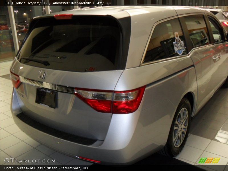 Alabaster Silver Metallic / Gray 2011 Honda Odyssey EX-L