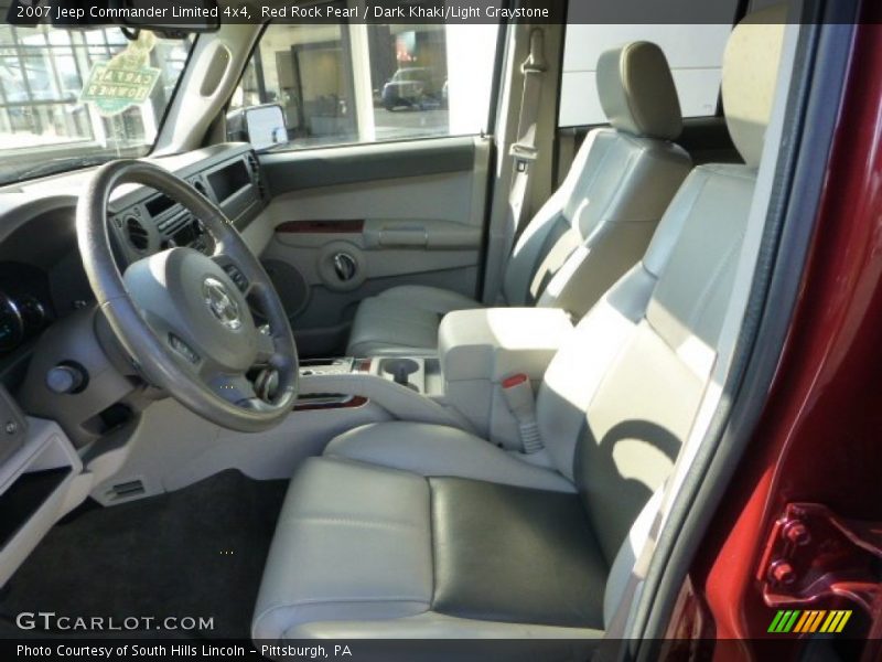 Red Rock Pearl / Dark Khaki/Light Graystone 2007 Jeep Commander Limited 4x4