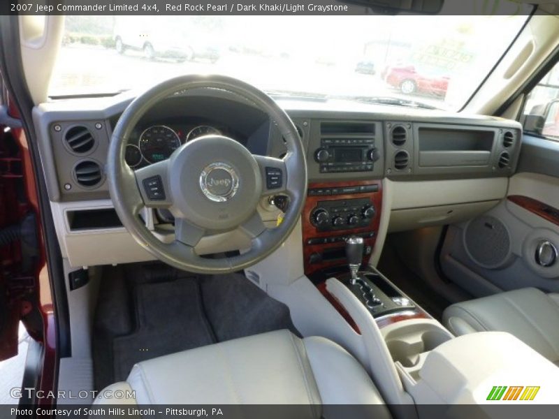 Red Rock Pearl / Dark Khaki/Light Graystone 2007 Jeep Commander Limited 4x4