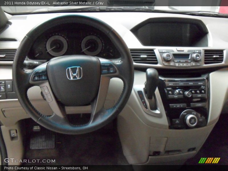 Alabaster Silver Metallic / Gray 2011 Honda Odyssey EX-L