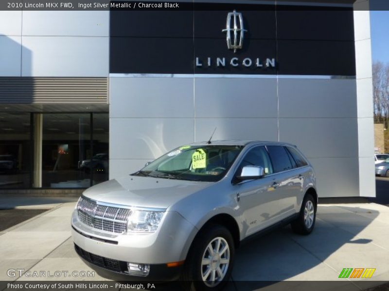 Ingot Silver Metallic / Charcoal Black 2010 Lincoln MKX FWD