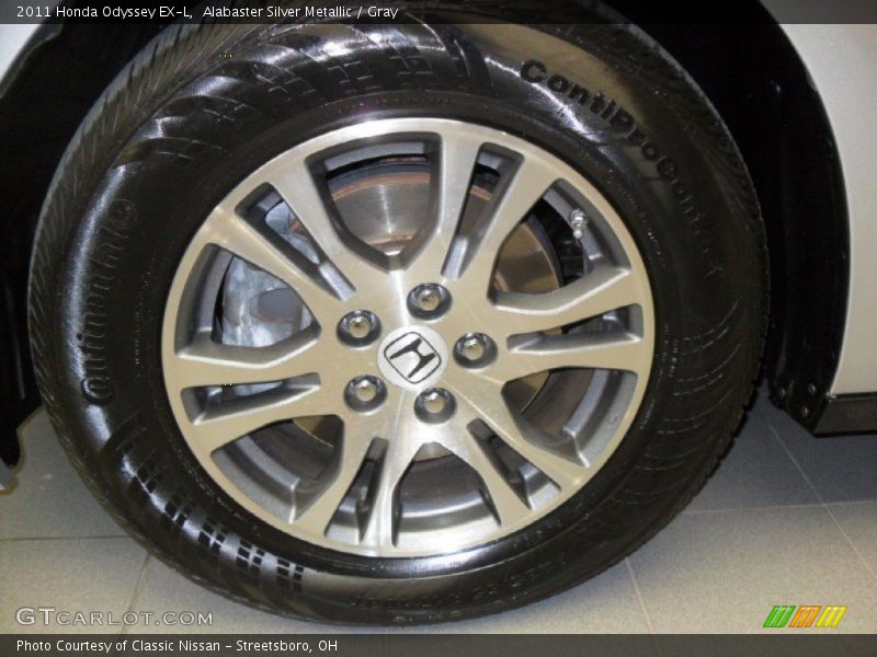 Alabaster Silver Metallic / Gray 2011 Honda Odyssey EX-L