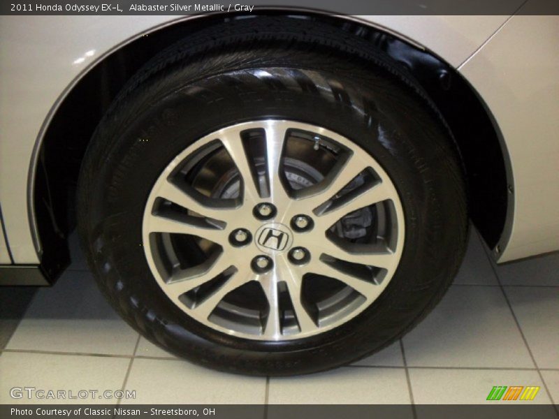 Alabaster Silver Metallic / Gray 2011 Honda Odyssey EX-L