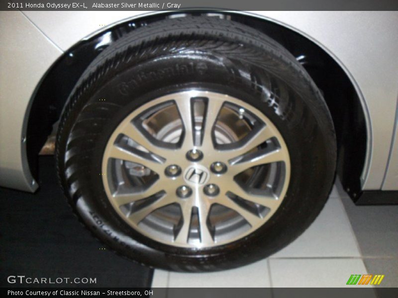 Alabaster Silver Metallic / Gray 2011 Honda Odyssey EX-L