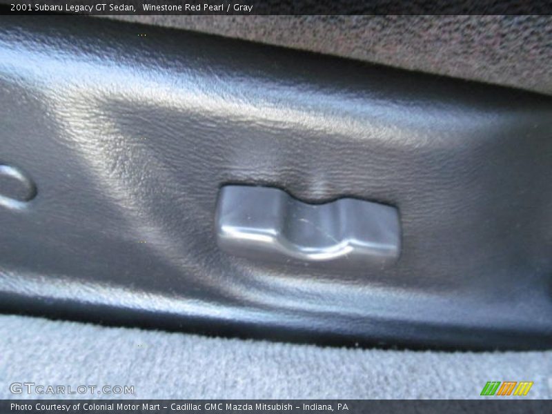 Winestone Red Pearl / Gray 2001 Subaru Legacy GT Sedan