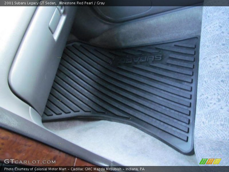 Winestone Red Pearl / Gray 2001 Subaru Legacy GT Sedan