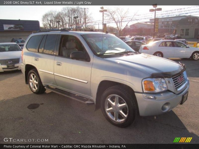 Liquid Silver Metallic / Light Gray 2008 GMC Envoy SLT 4x4