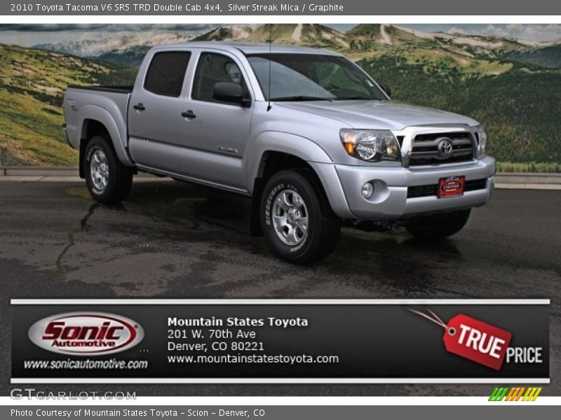 Silver Streak Mica / Graphite 2010 Toyota Tacoma V6 SR5 TRD Double Cab 4x4