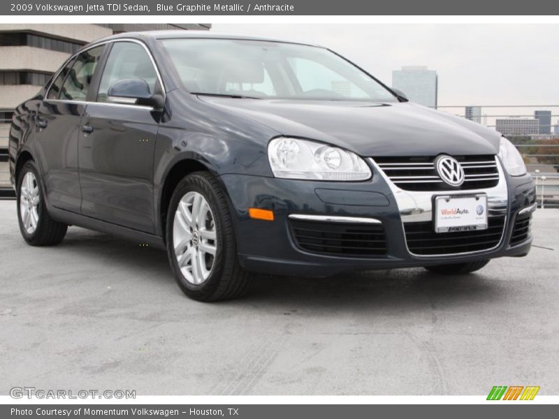 Blue Graphite Metallic / Anthracite 2009 Volkswagen Jetta TDI Sedan