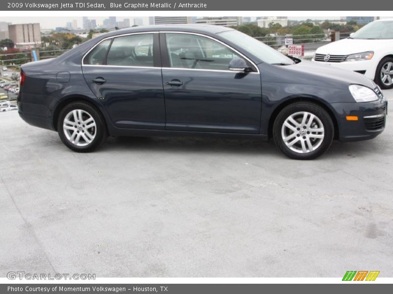 Blue Graphite Metallic / Anthracite 2009 Volkswagen Jetta TDI Sedan