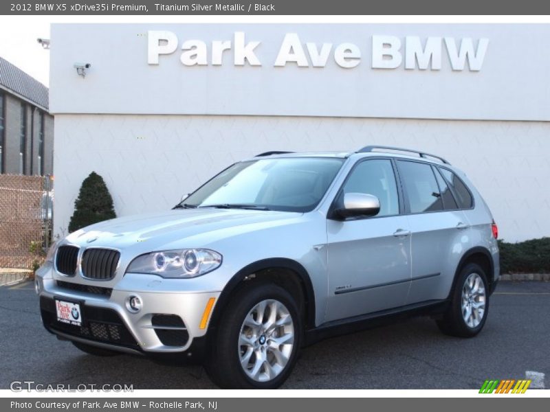 Titanium Silver Metallic / Black 2012 BMW X5 xDrive35i Premium