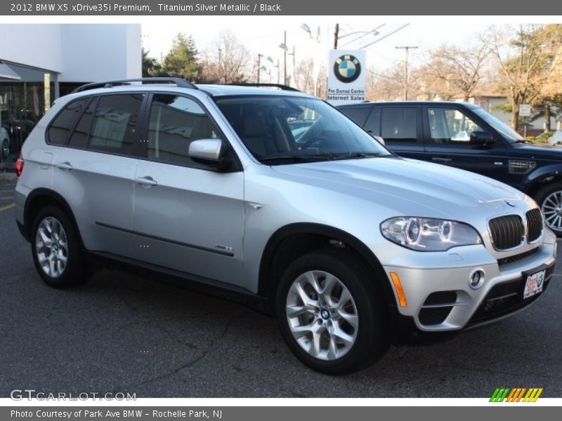 Titanium Silver Metallic / Black 2012 BMW X5 xDrive35i Premium