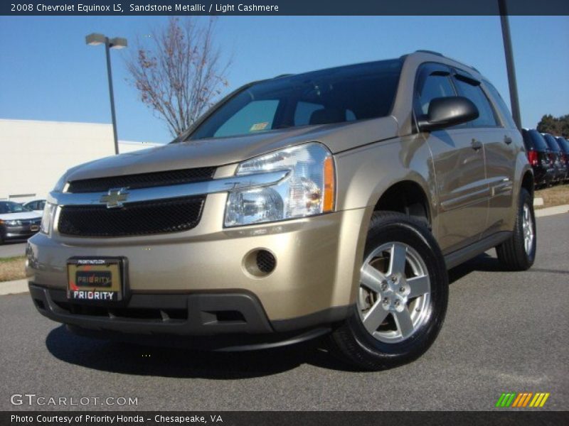 Sandstone Metallic / Light Cashmere 2008 Chevrolet Equinox LS