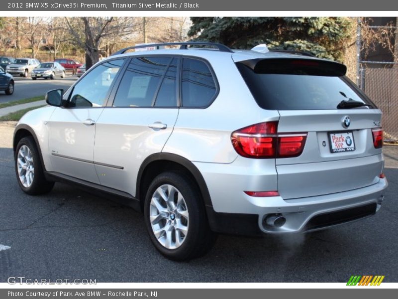 Titanium Silver Metallic / Black 2012 BMW X5 xDrive35i Premium
