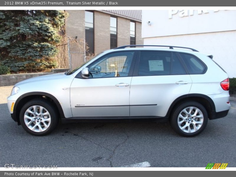 Titanium Silver Metallic / Black 2012 BMW X5 xDrive35i Premium