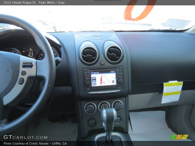 Pearl White / Gray 2013 Nissan Rogue SV